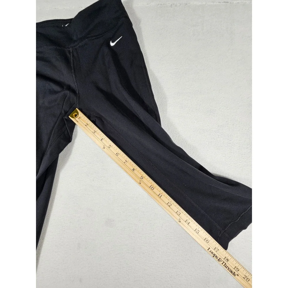 Nike Dri-FIT Womens Black Cropped Leggings‎ Capri Athletic Pants 669741-010 S